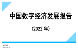 《中国数字经济发展报告（2022年）》